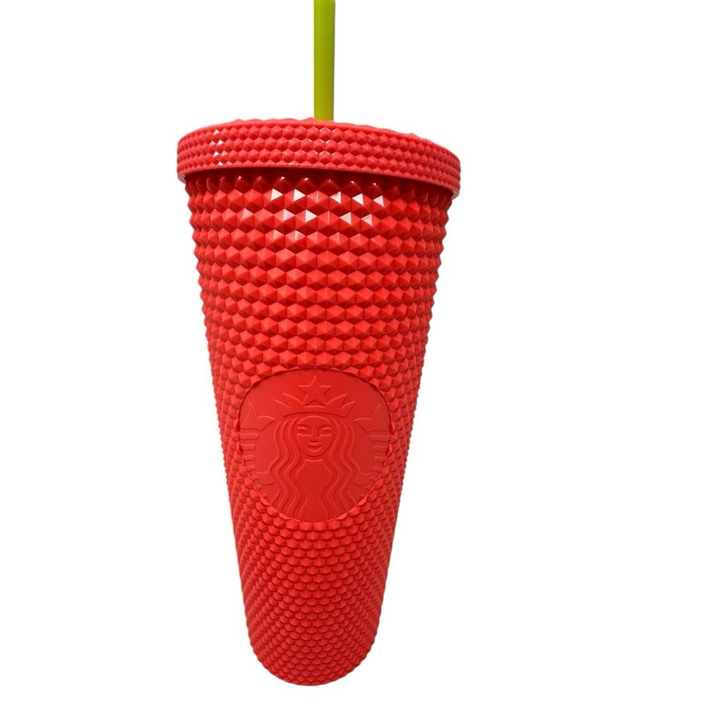 Starbucks Studded Pink Dragon Fruit 24oz Cold Cup Tumbler Venti Summer 2022 New!